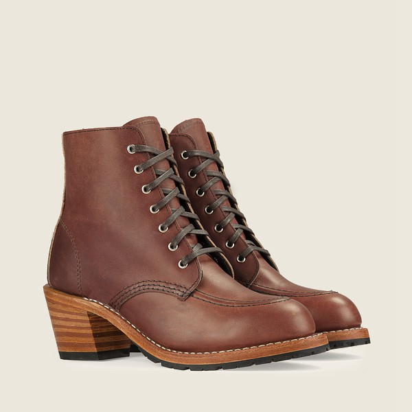 Red Wing Heritage Bot Bayan - Clara - Heeled Harness Deri - Kahverengi - 31OPNTUKW